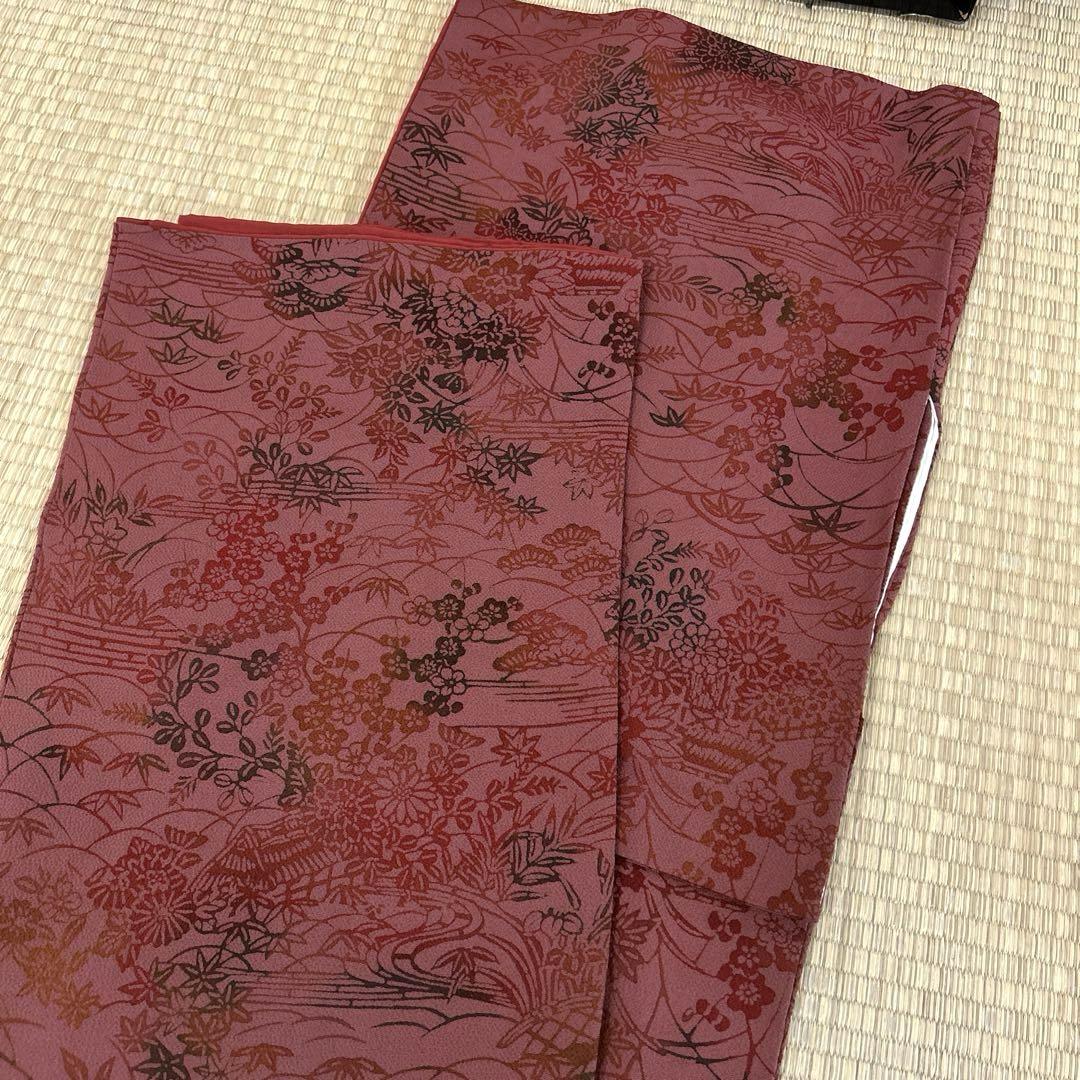 BM-508 小紋 着物 正絹 まとめ売り5着 更紗 型染めモノトーン リメイク BM-508 小紋 着物 正絹 まとめ売り5着 更紗 型染めモノトーン リメイク