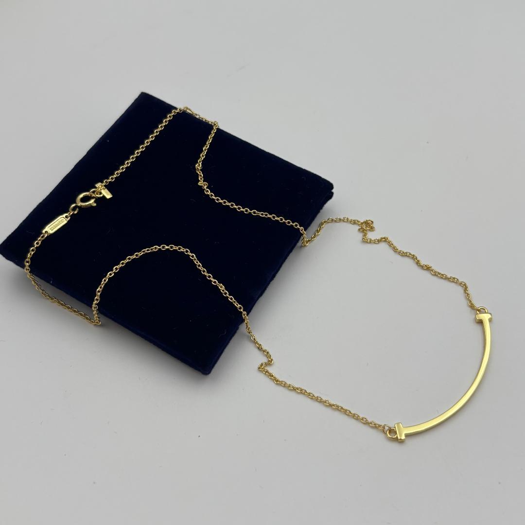 ✨Tiffany & Co.✨ ゴールドバーネックレス - メルカリ