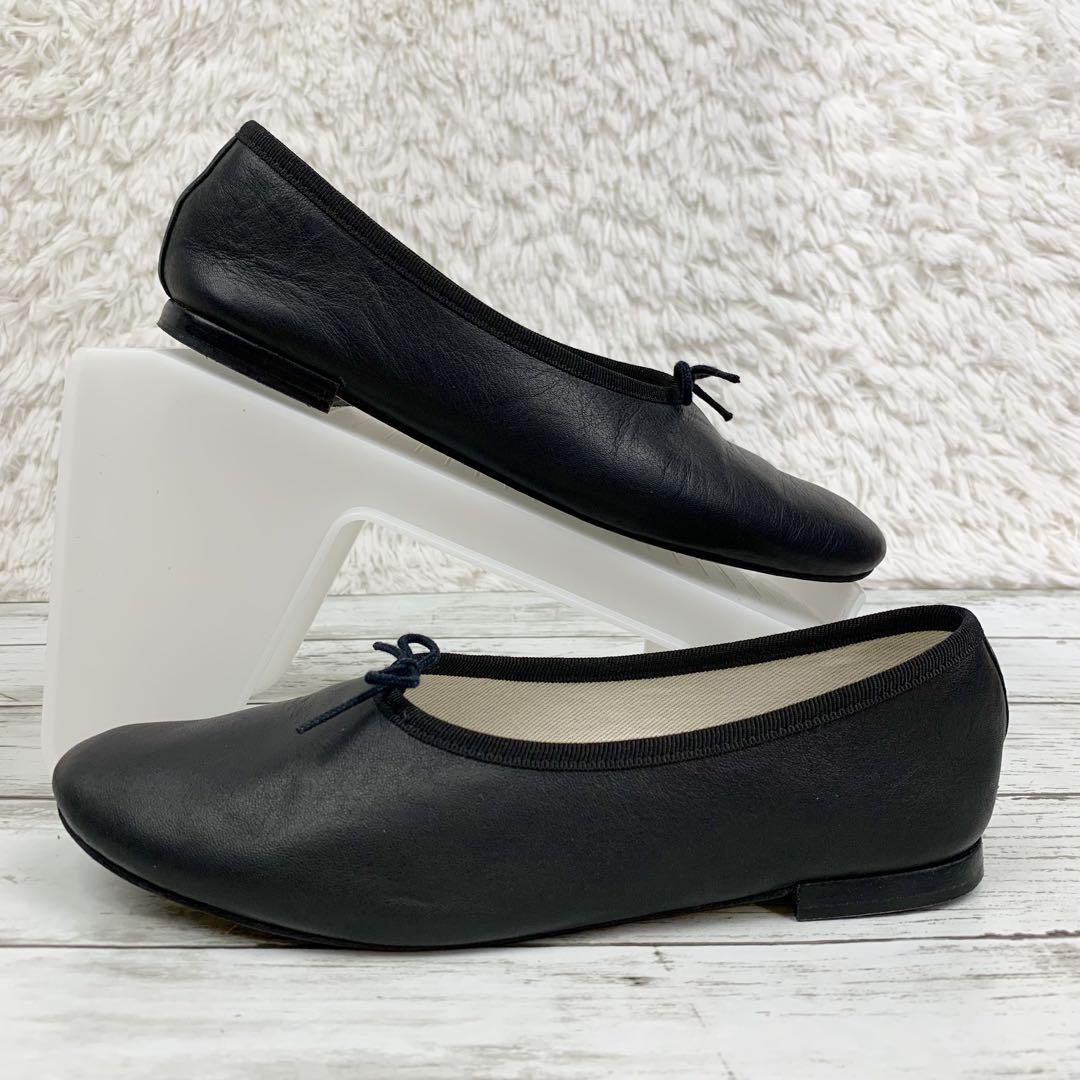 【レペット】マノン バレエシューズ 24 ユナイテッドアローズ別注 黒 リボン レペット】マノン バレエシューズ 24 ユナイテッドアローズ別注