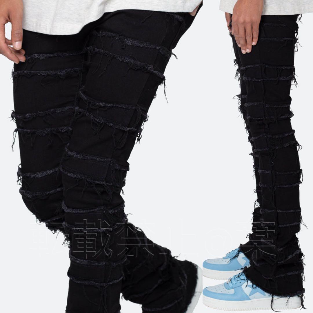 eyden着用デザイン!mnml X597 クラッシュフレアスタックデニム 29 eyden着用デザイン!mnml X597 クラッシュフレアスタックデニム 29