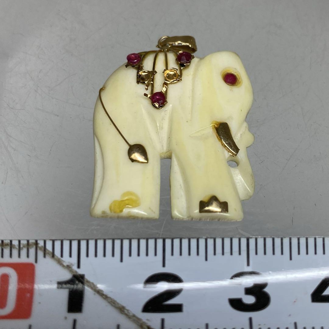 14K/585刻印　金製金具　本翡翠ネックレストップ2点　東Y7-0507ア㉝ rimgrc0079512751.jpg