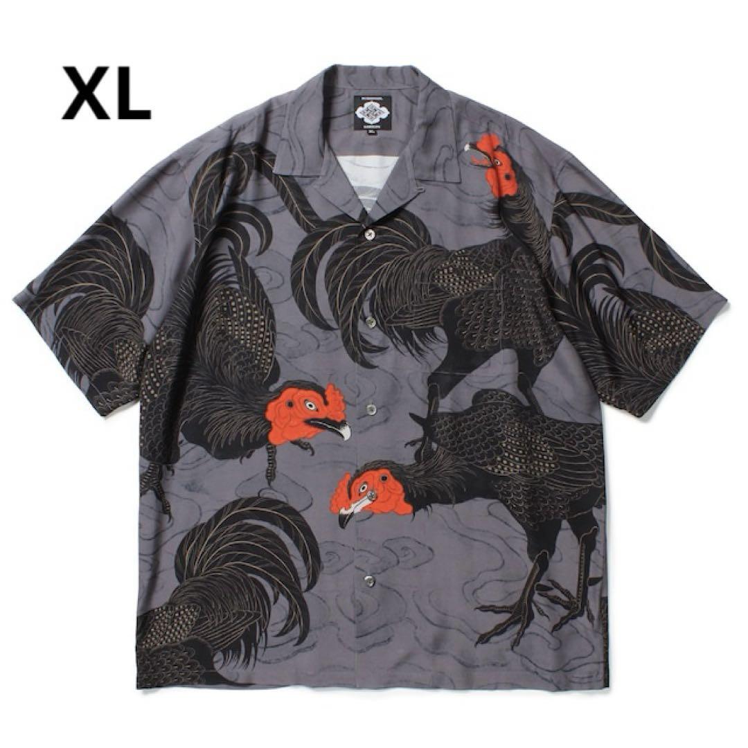 GAKKIN × BUDSPOOL 渦軍鶏SHIRT GAKKIN × BUDSPOOL 渦軍鶏 L/S HAWAIIAN SHIRT – GXX
