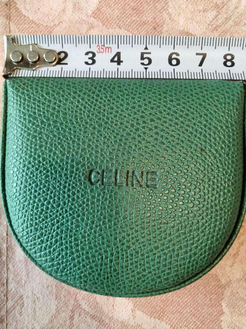 CELINE グリーン コインケース