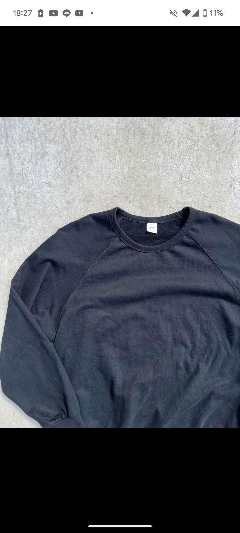 ovy french terry sweat black Lサイズ