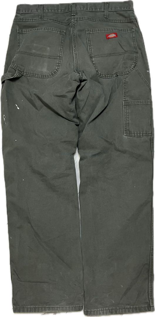 Dickies ペインターパンツ W33L32 雰囲気　グレーgood size