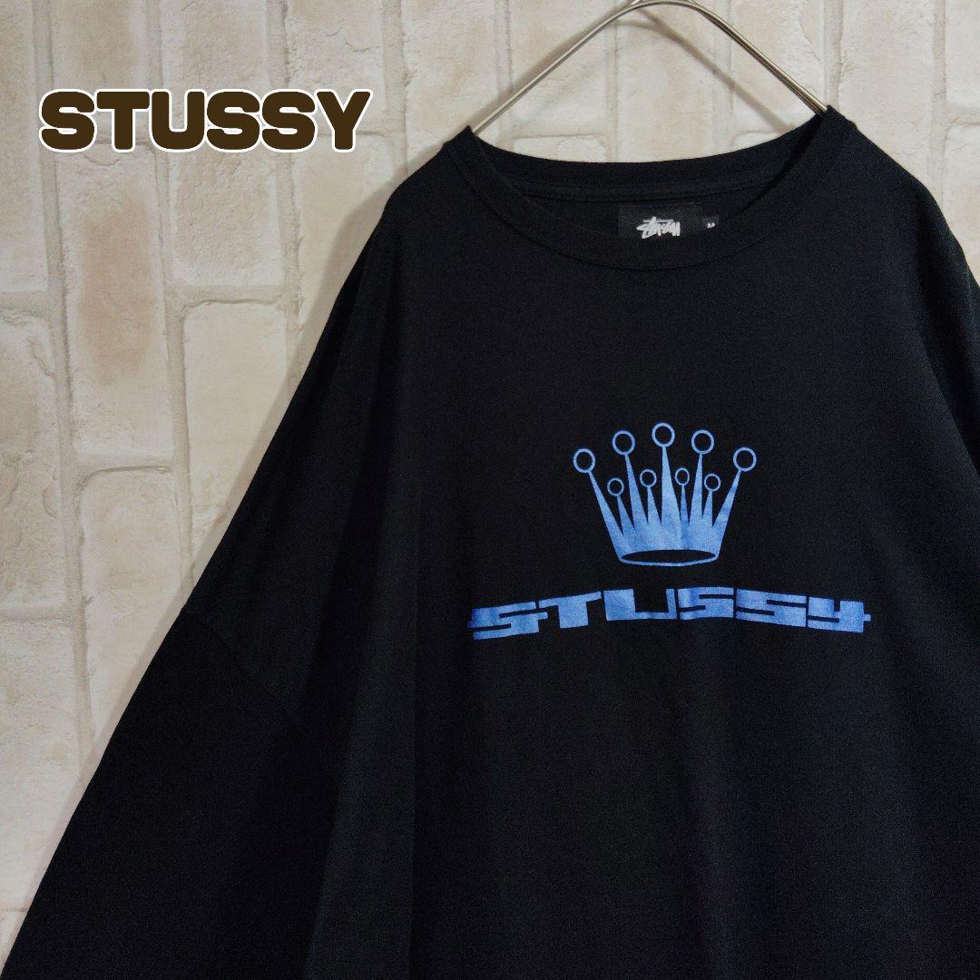 STUSSY　ステューシー　Tシャツ　半袖　黒　青　クラウン