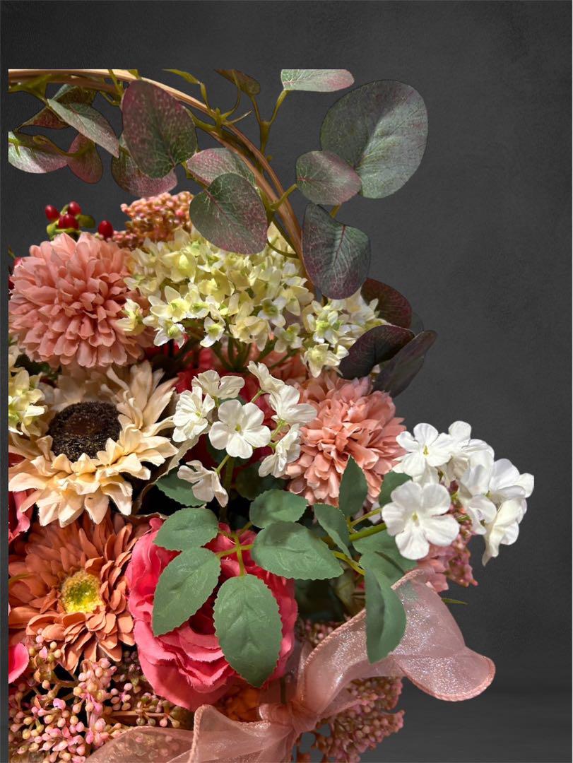光触媒　人工観葉植物　ウォールグリーン　フェイクグリーン　春の特大盛り籠4343