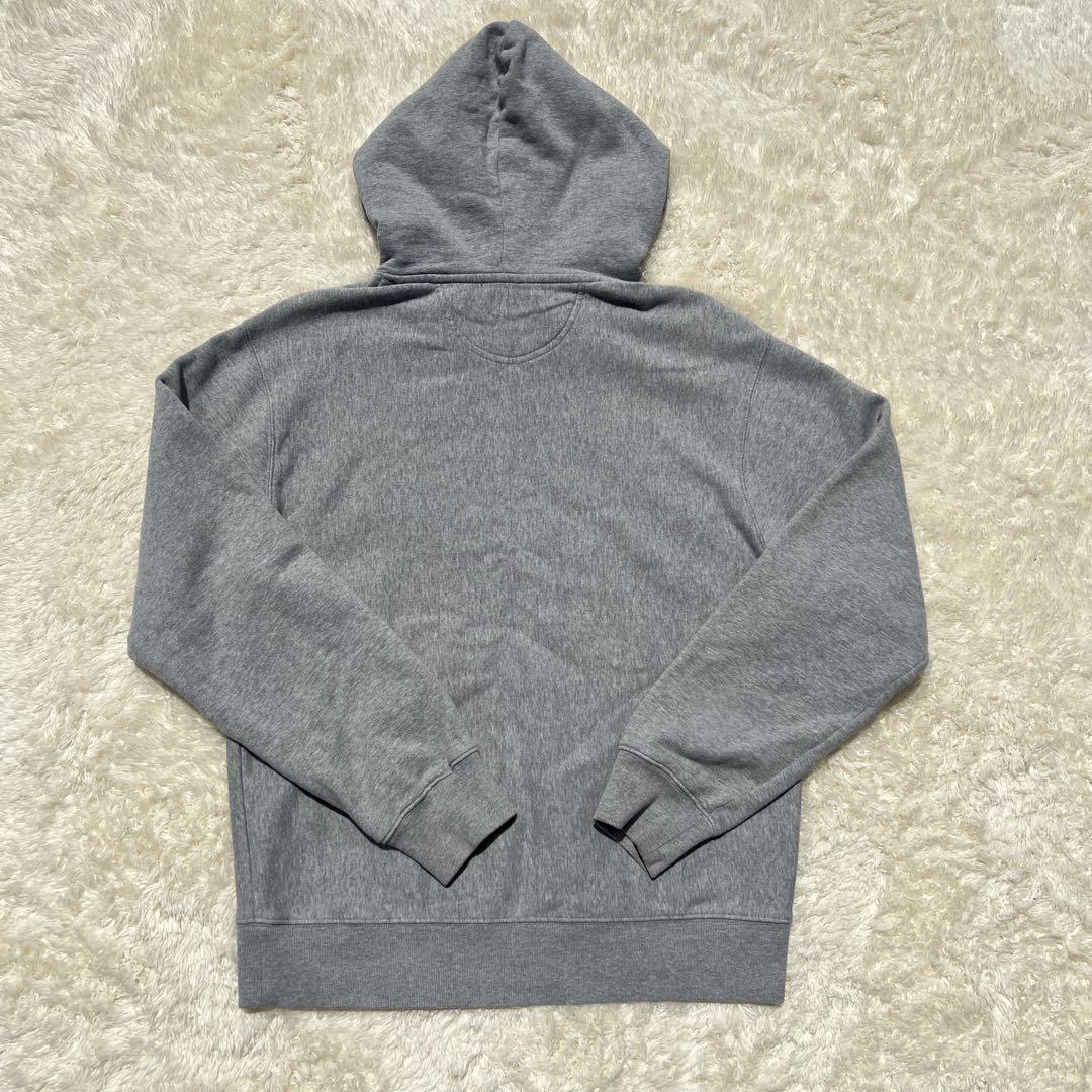 定番人気✨ stussy ストゥーシー パーカー グレー センターロゴ
