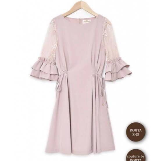 メルカリ ロジータ ピンク レースワンピース ひざ丈ワンピース 2 800 中古や未使用のフリマ