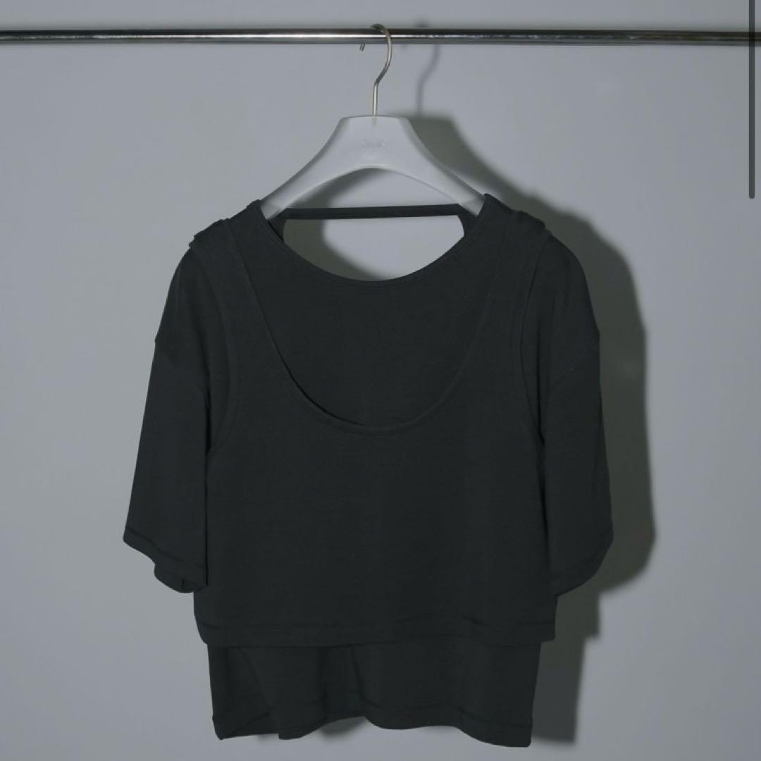 トップス anuke/Layered Cut T-shirts