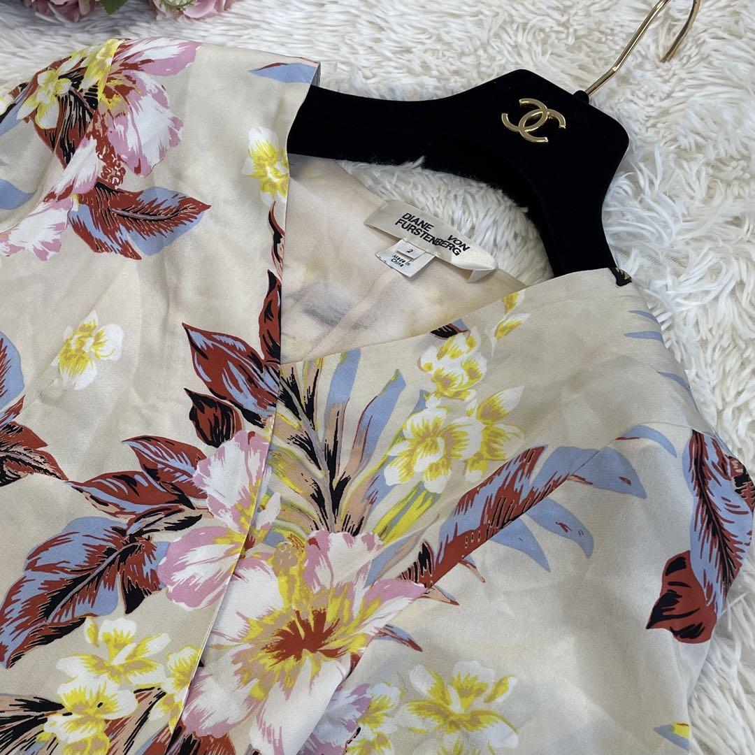 DIANE von FURSTENBERG ラップワンピース シルク100%
