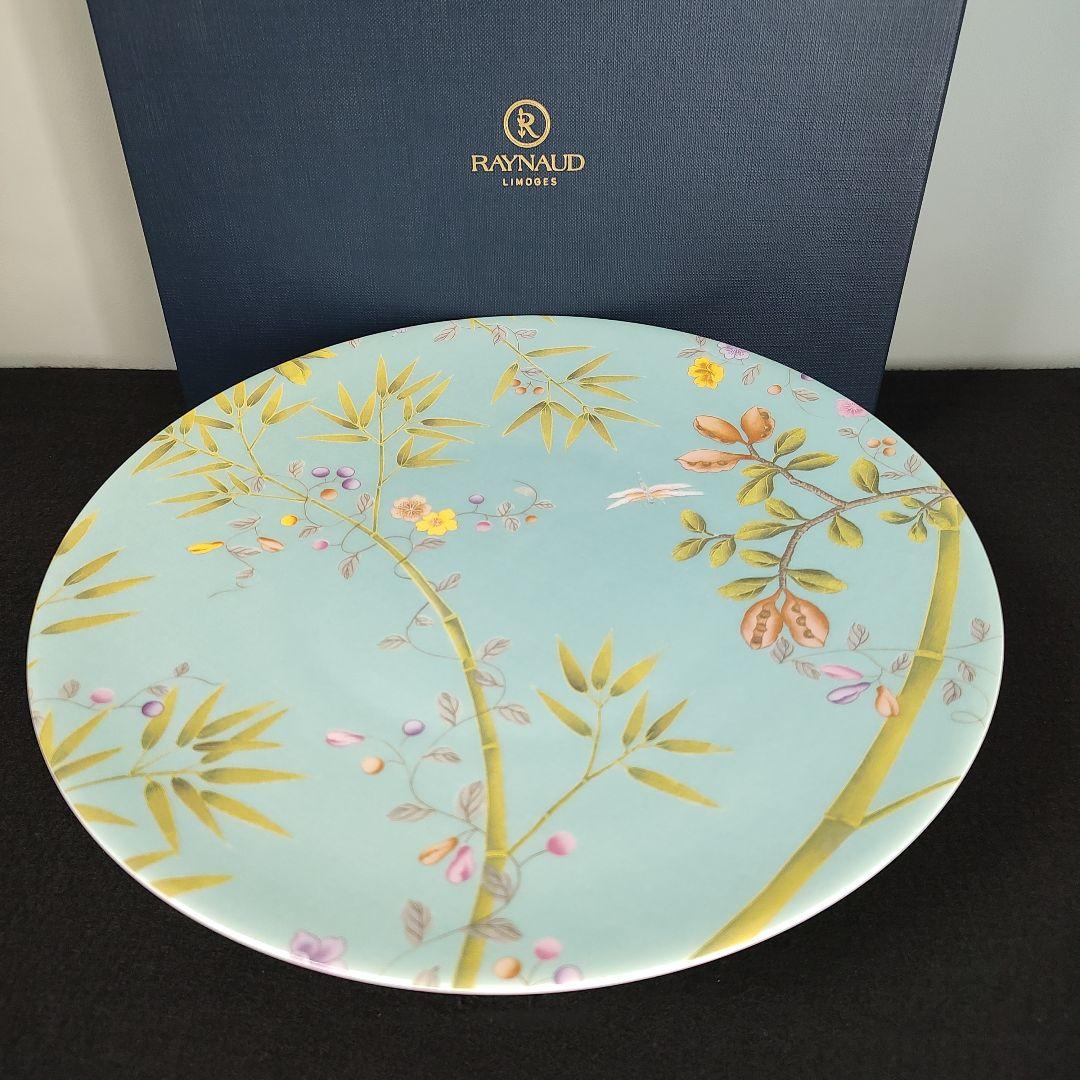 レイノー リモージュ パラダイス プティフールスタンドＬ ターコイズLimoges