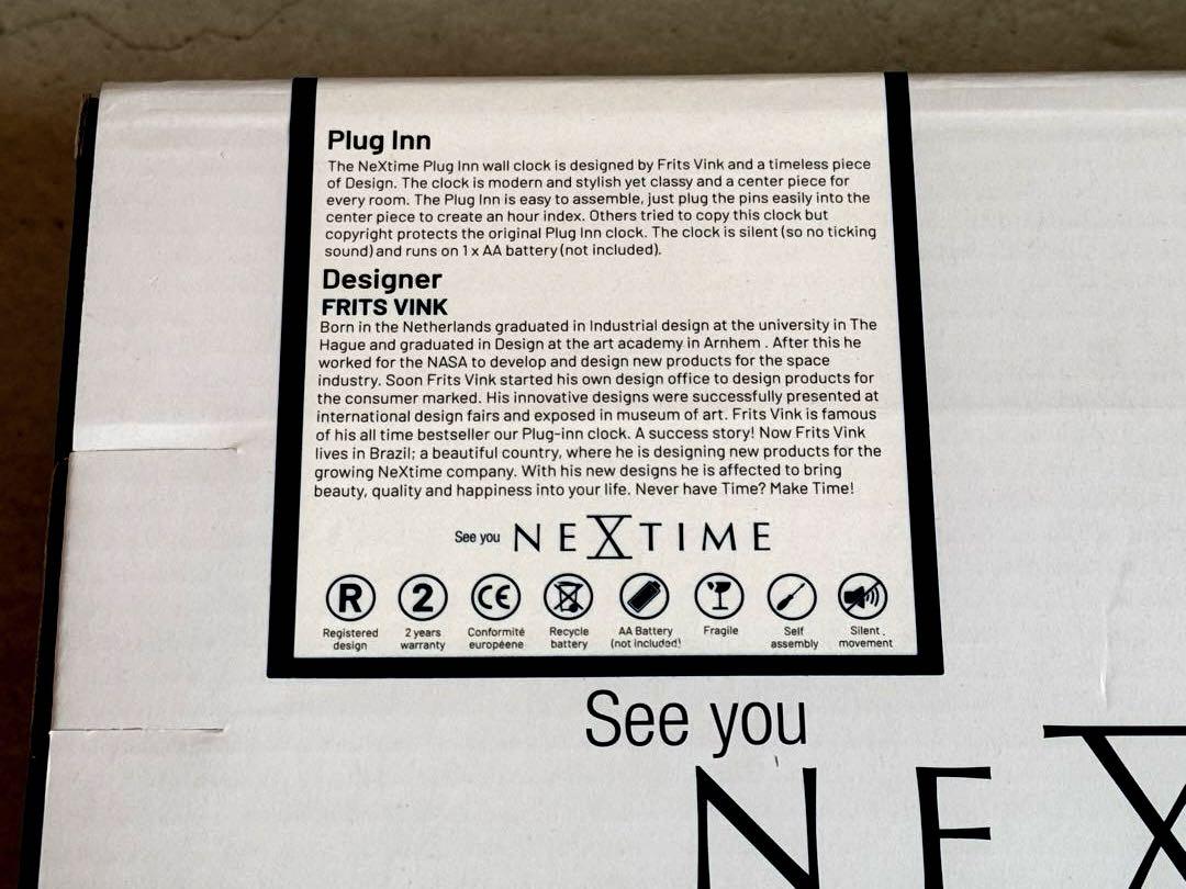 NEXTIME 掛時計 新品未開封
