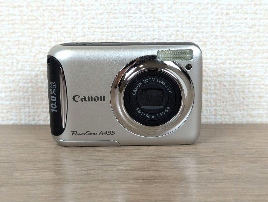 美品 Canon PowerShot A495 単三電池式 デジタルカメラ