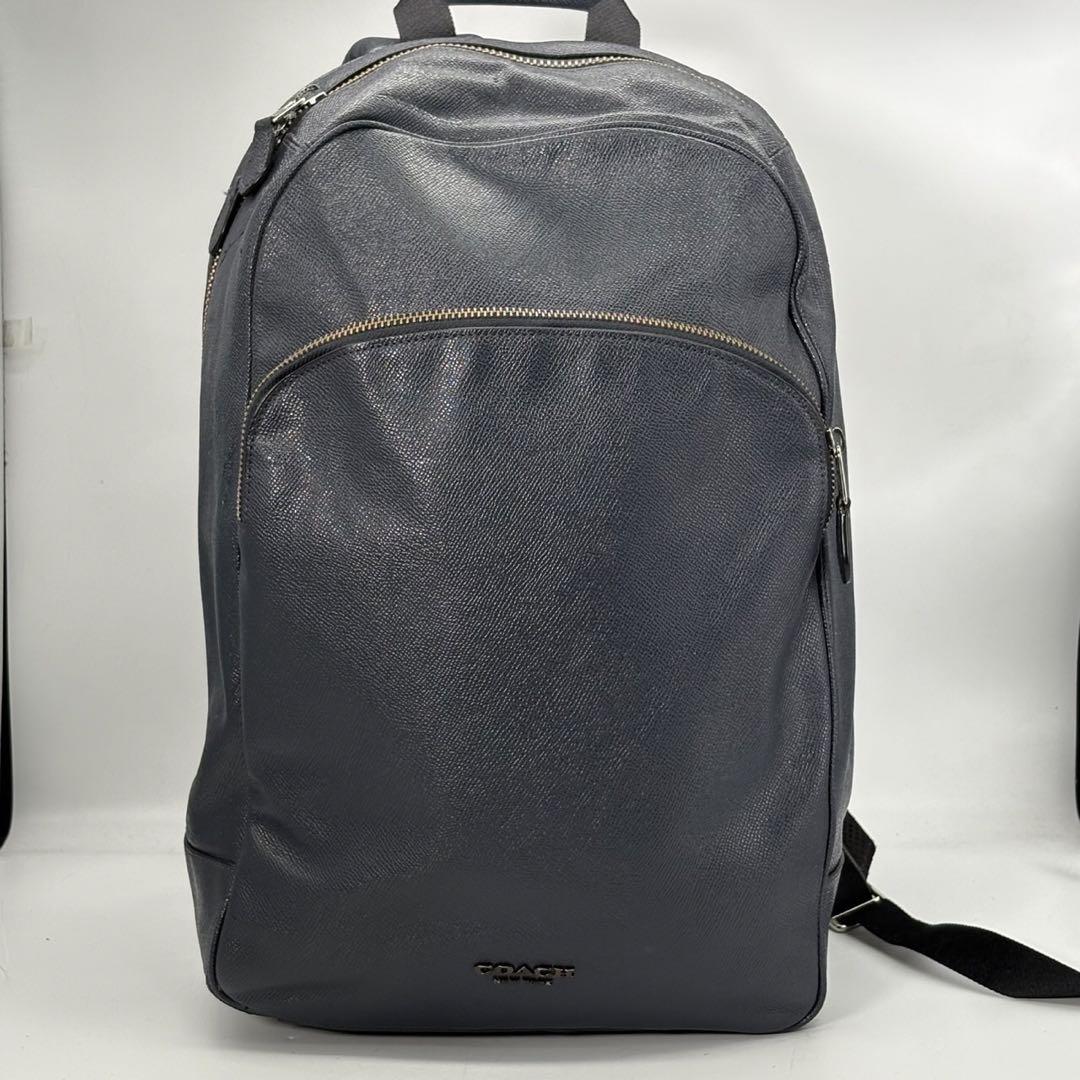 だいやめ◎COACH コーチ ベケット ネイビー ビジネスリュック