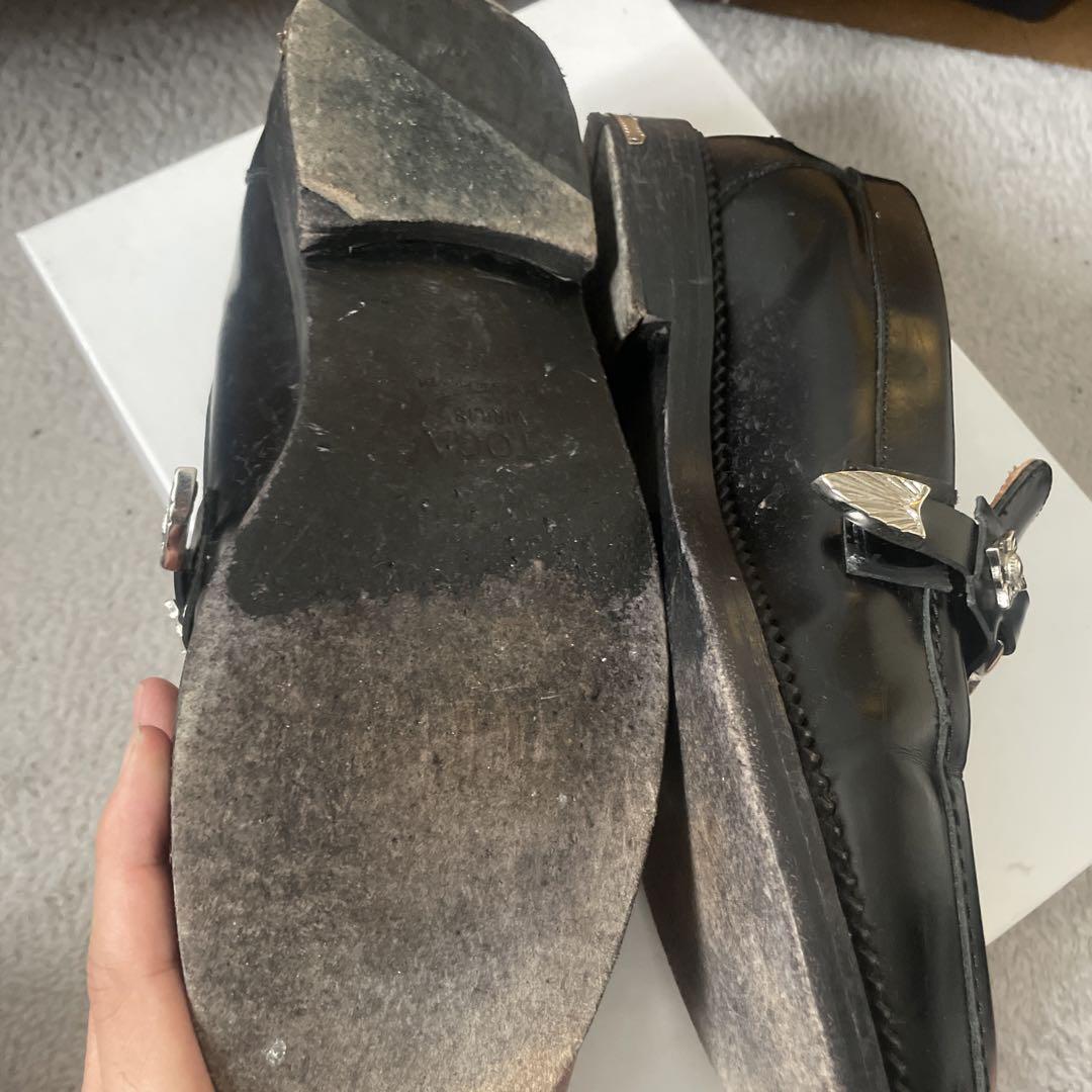 TOGA VIRILIS ブラックレザーローファー size42 画像2
