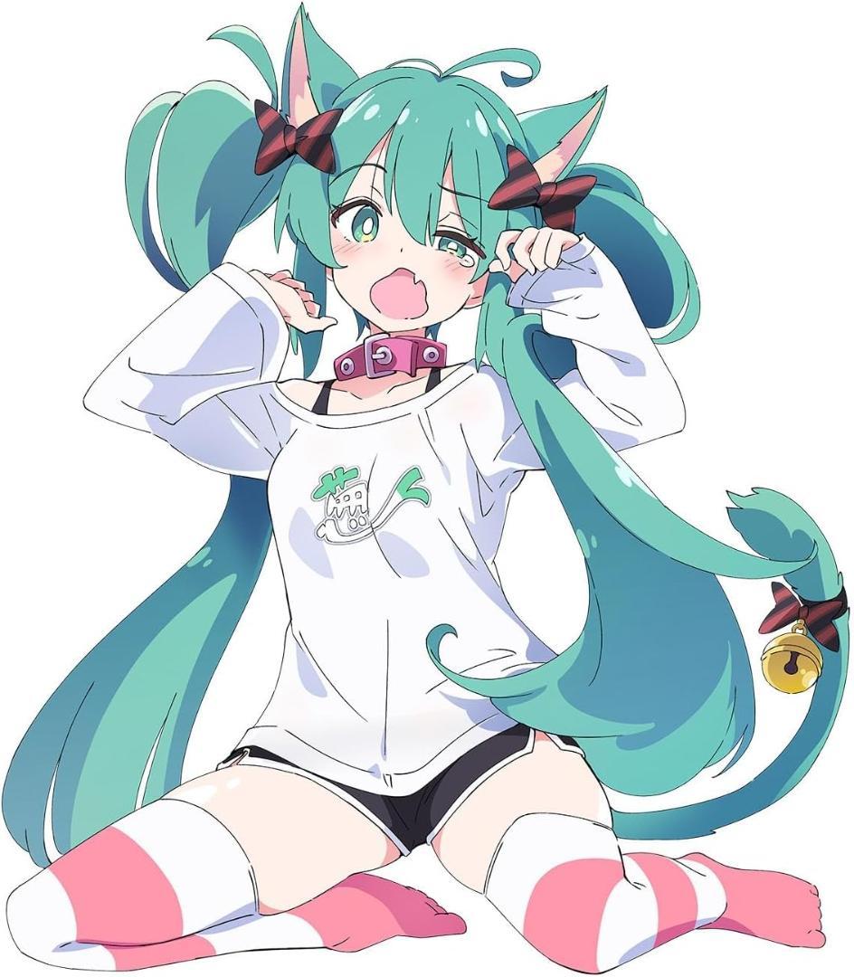 【未開封】 初音ミク Desktop Cute フィギュア 猫耳 Tシャツ　限定