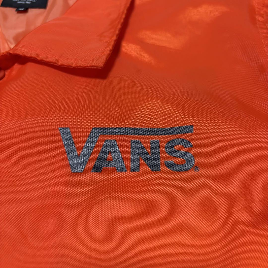 VANS コーチジャケット Mサイズ オレンジ ナイロンジャケット