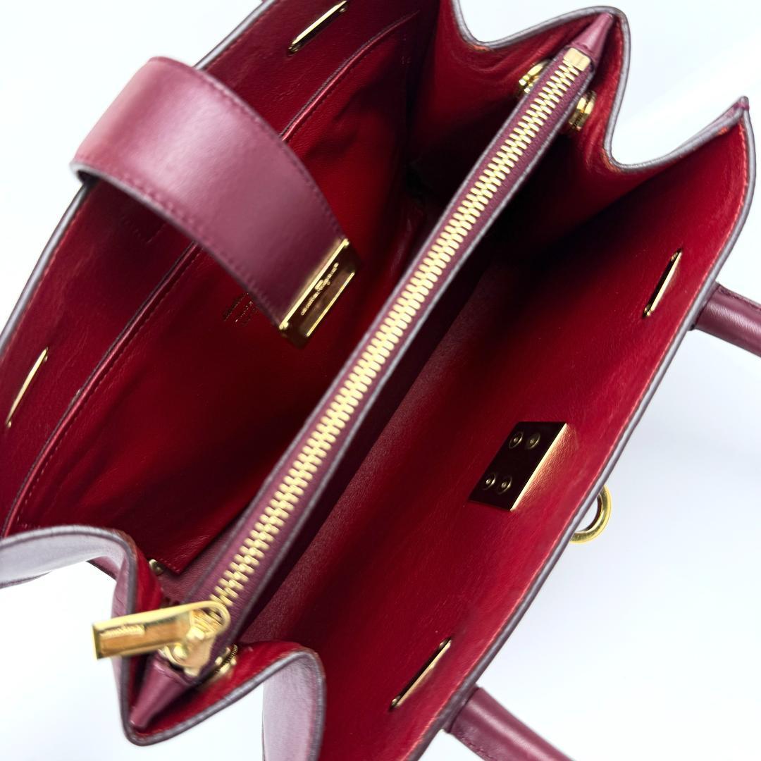 Salvatore Ferragamo ジュリエット　バーガンディ トートバッグ