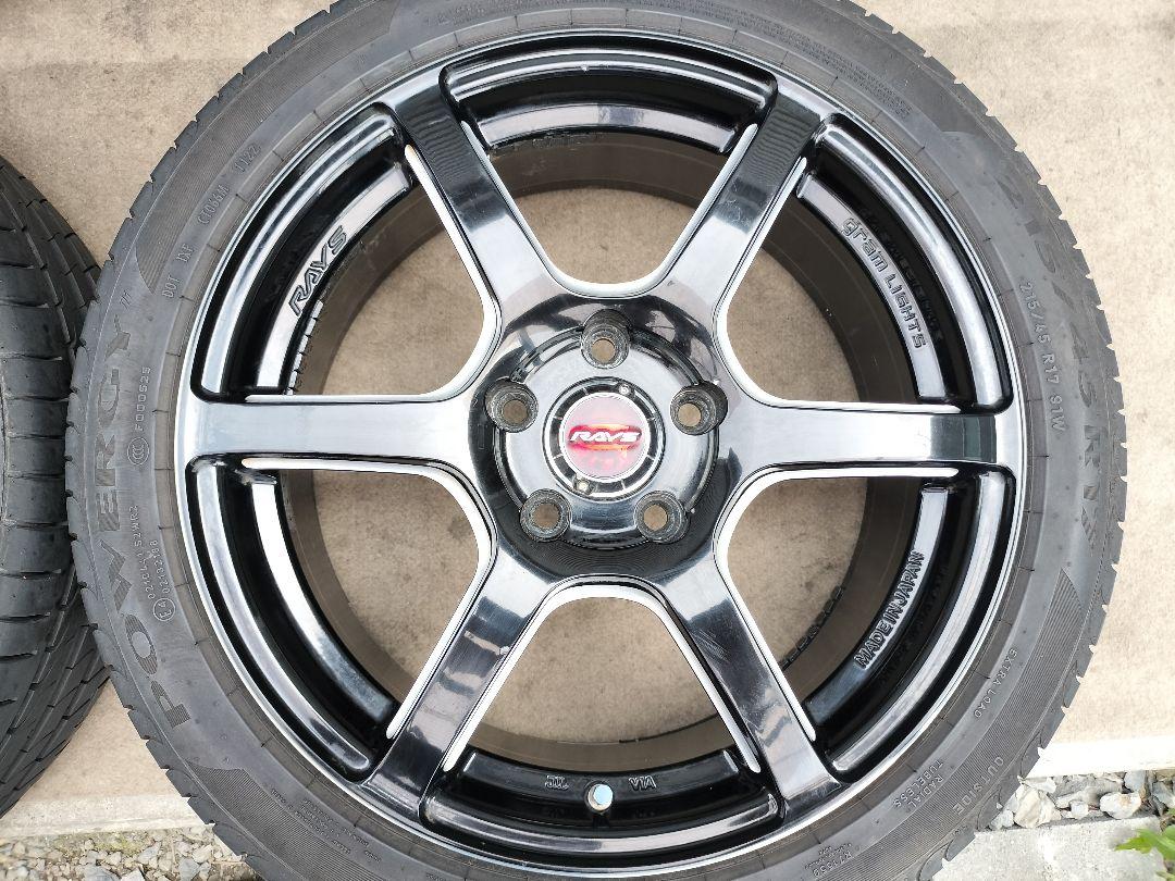 レイズ グラムライツ 57c6　タイヤ 215/45R17