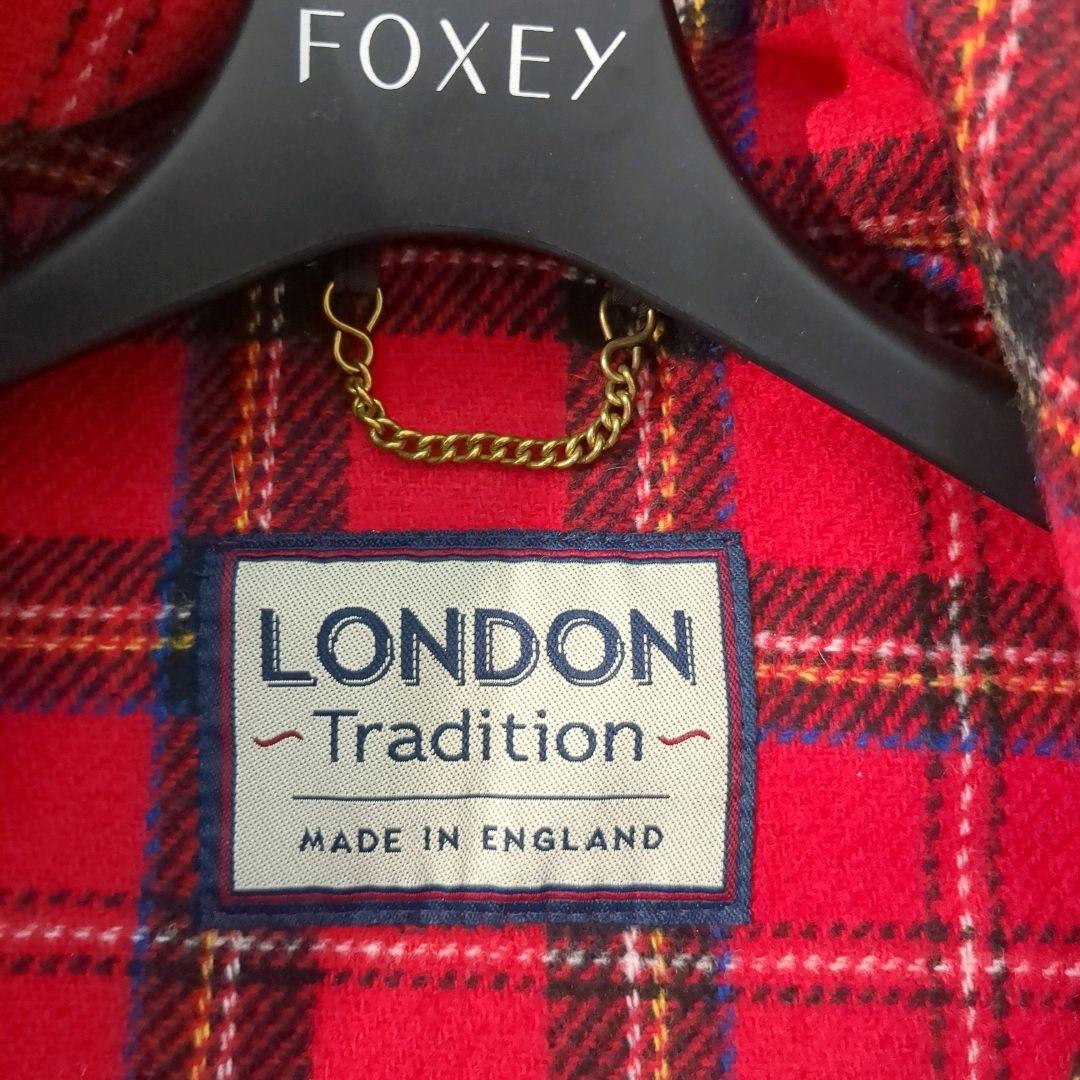 美品✨ロンドントラディション　ロング　ダッフルコート　赤　大きいサイズ