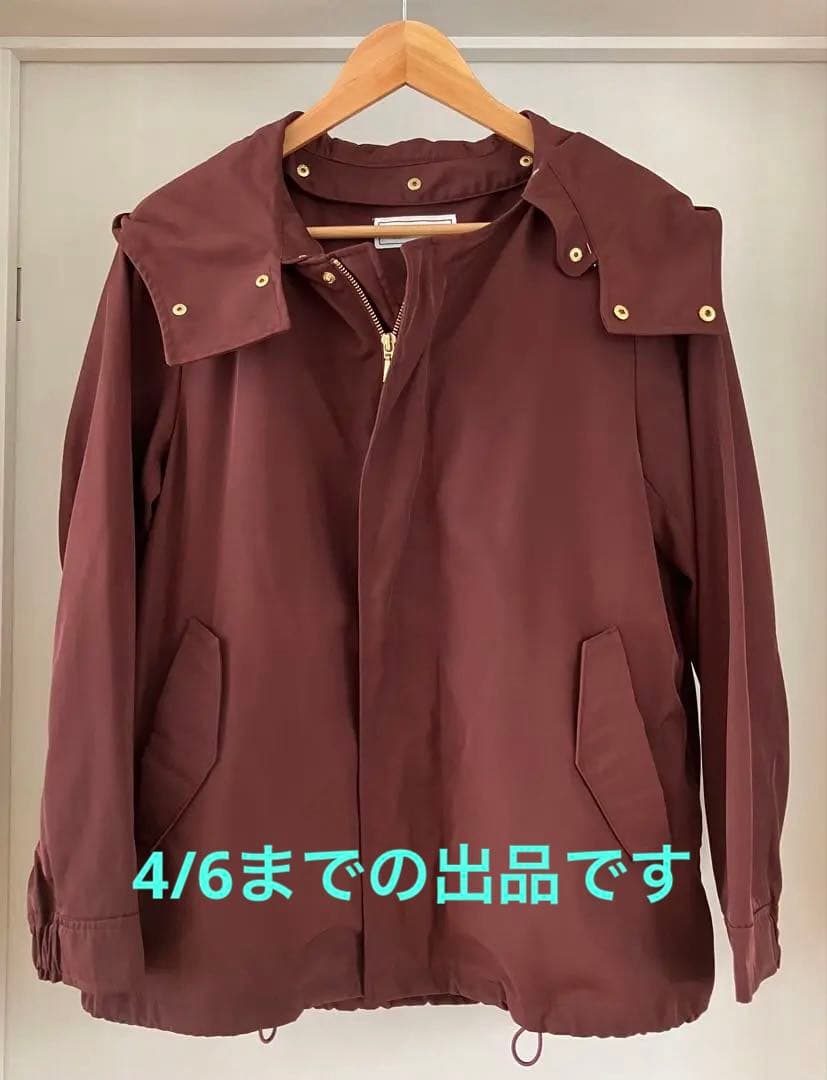 【美品】 ロペピクニック 撥水・花粉ガード/ライナー付マウンテンパーカー ワイン