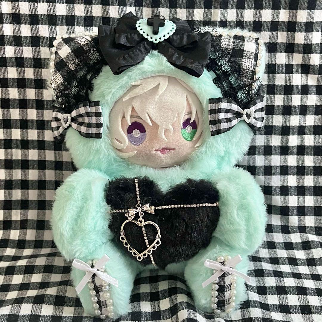 ぬい服 ♡ 16cm ♡ 着ぐるみ ♡ s14 着ぐるみ ぬい服 おすわり ねこ 16cm サイズ ピンク - Cuddly