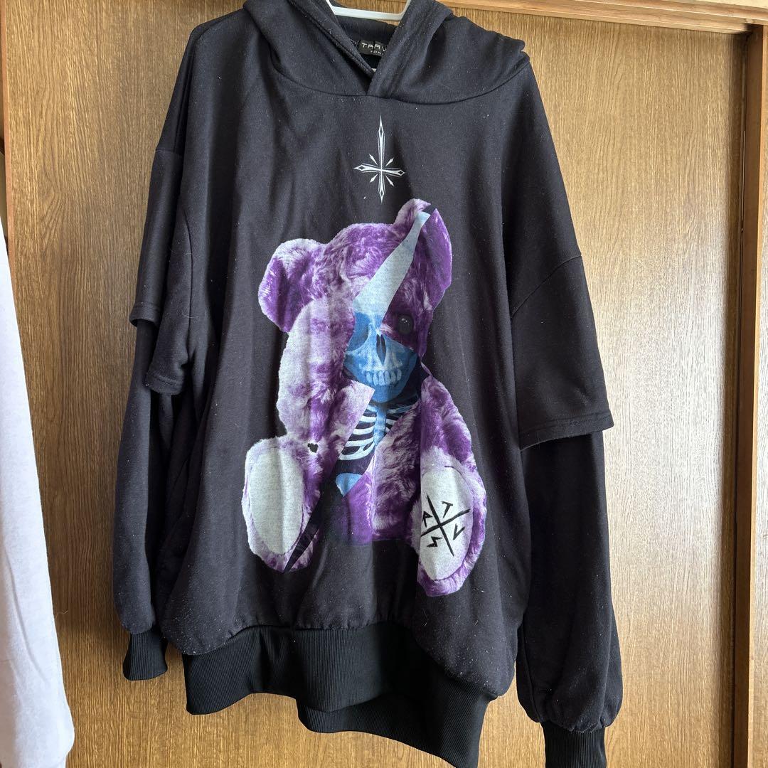TRAVIS DER TOD TOKYO パーカー ブラック
