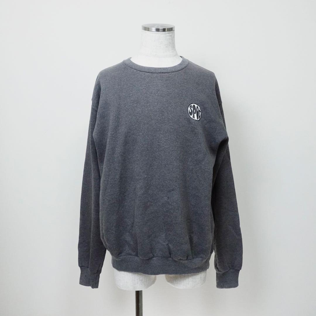 【USA製】90s SANTEE byPluma スウェット グレー　プリント