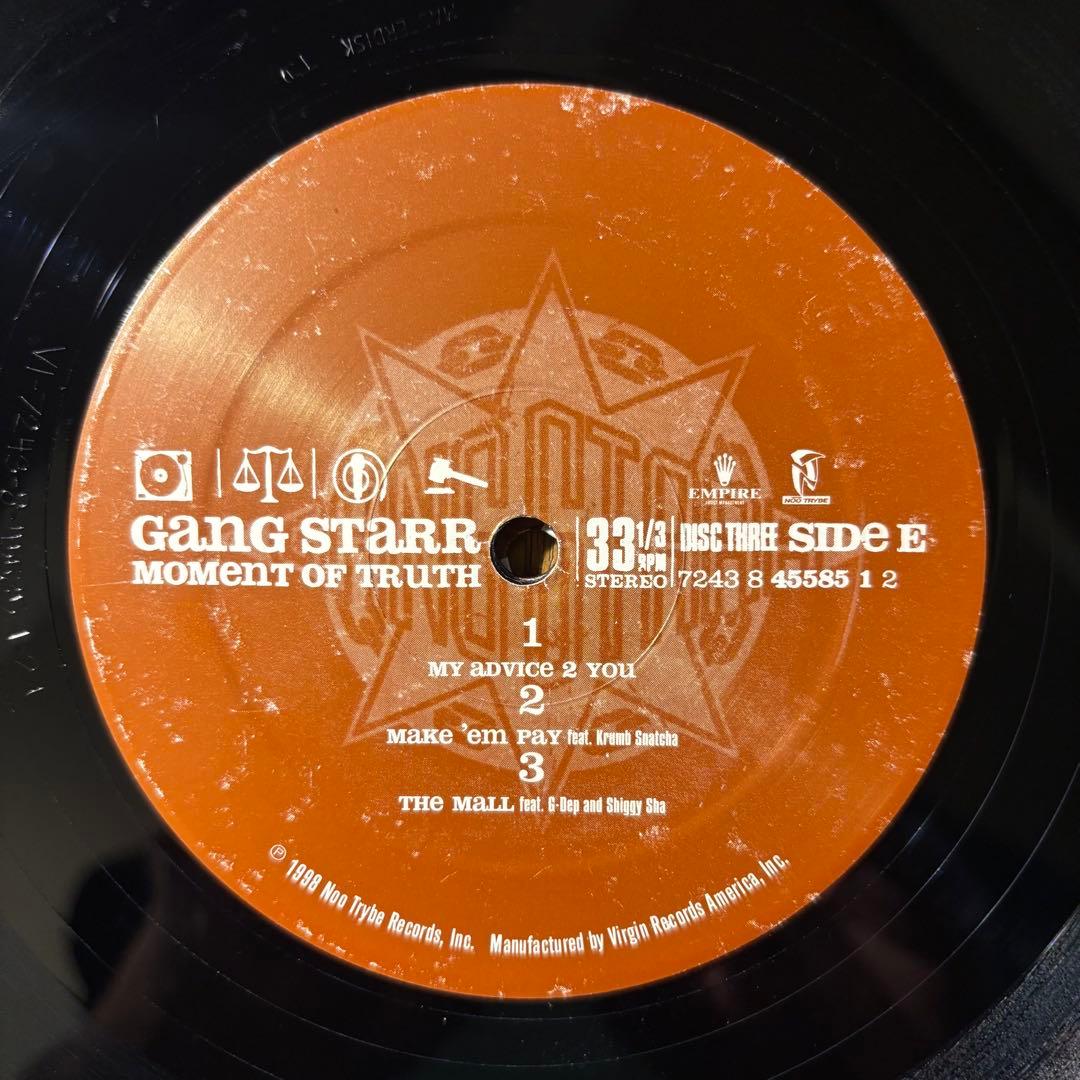 Gang Starr / Moment Of Truth US正規3LP Gang Starr / Moment Of Truth US正規3LP