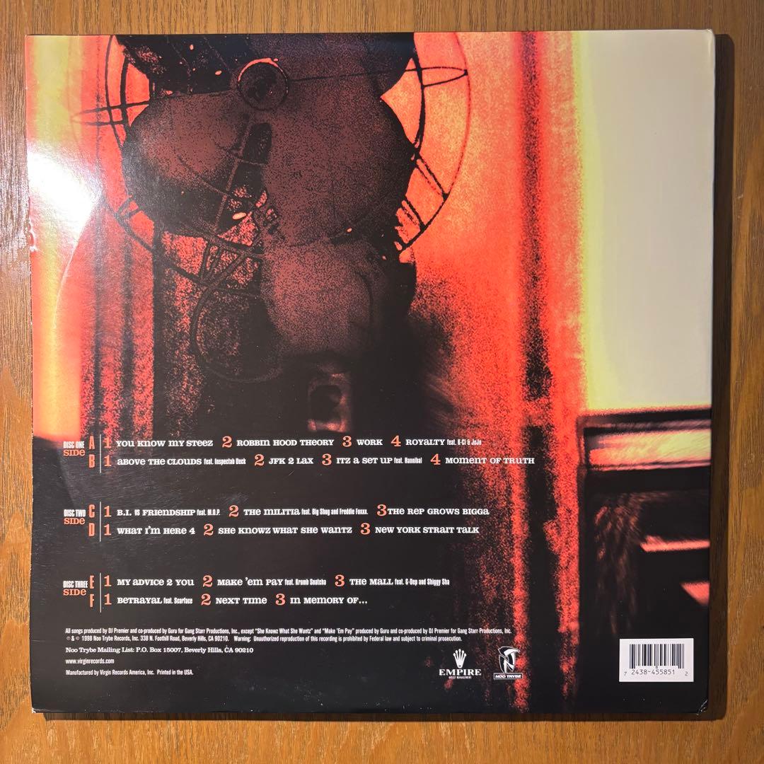 Gang Starr / Moment Of Truth US正規3LP Gang Starr / Moment Of Truth US正規3LP