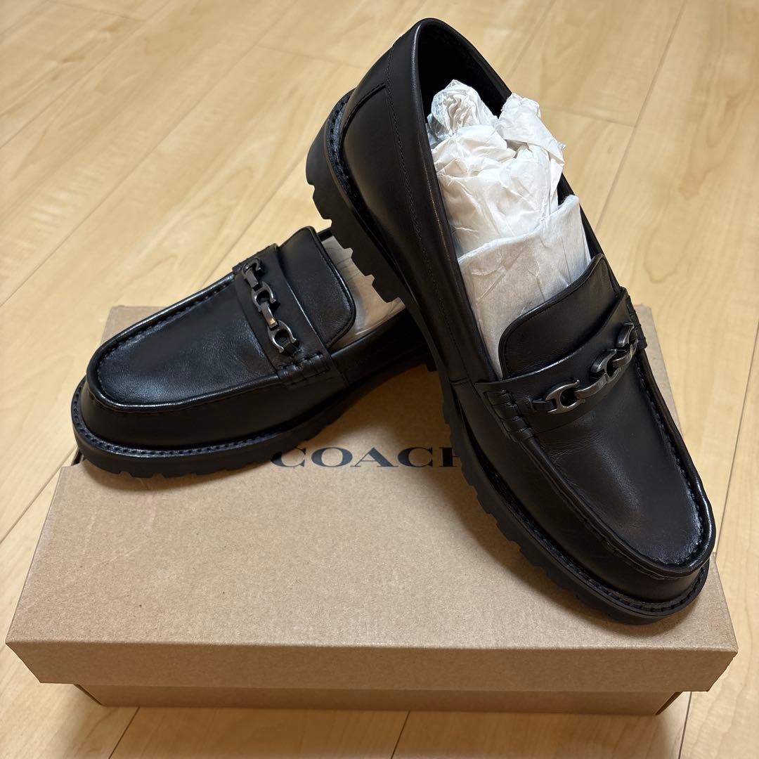 新品未使用 定価66000円 値下げ可 COACH ローファー メンズ
