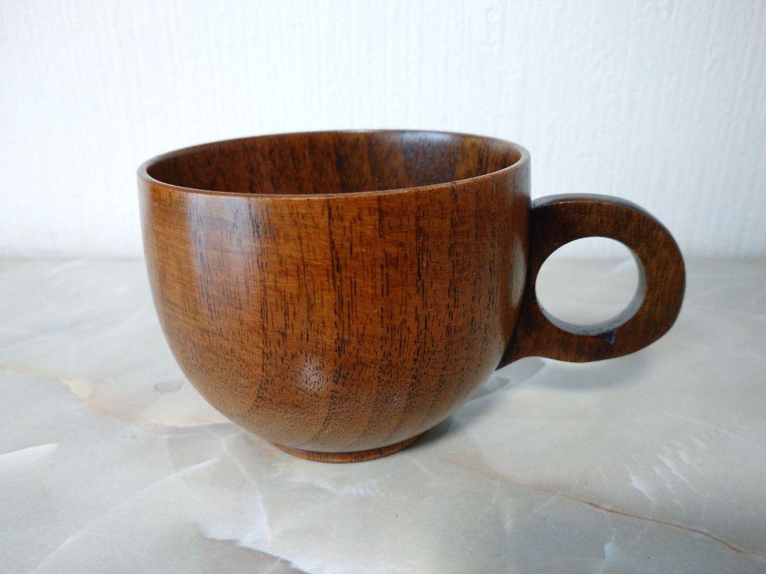 木製 コーヒーカップ スリ漆(マグカップ)