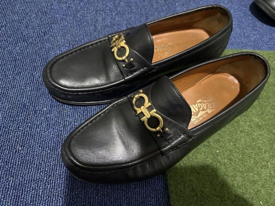 Ferragamo ガンチーニ ローファー ブラック