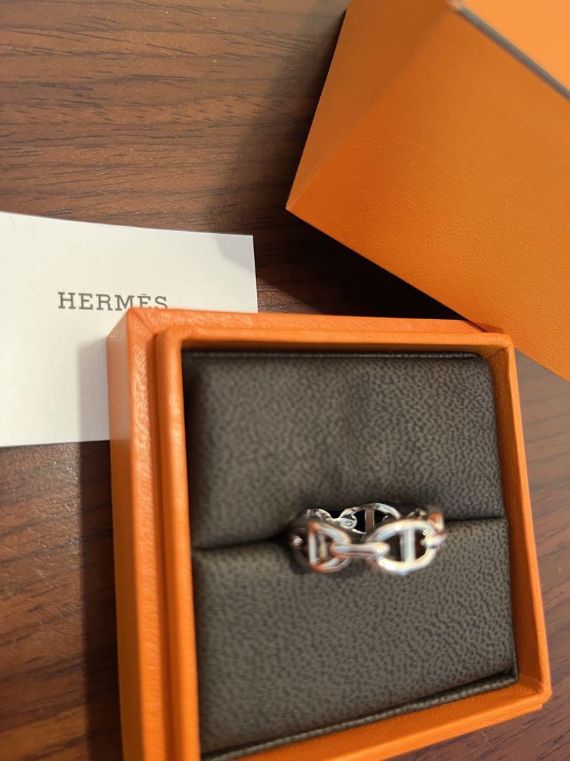 HERMES♡新品未使用アンシェネシルバーリング オレンジボックス付き