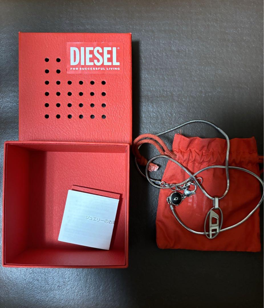 DIESEL ネックレス シルバー ロゴ　dx1342