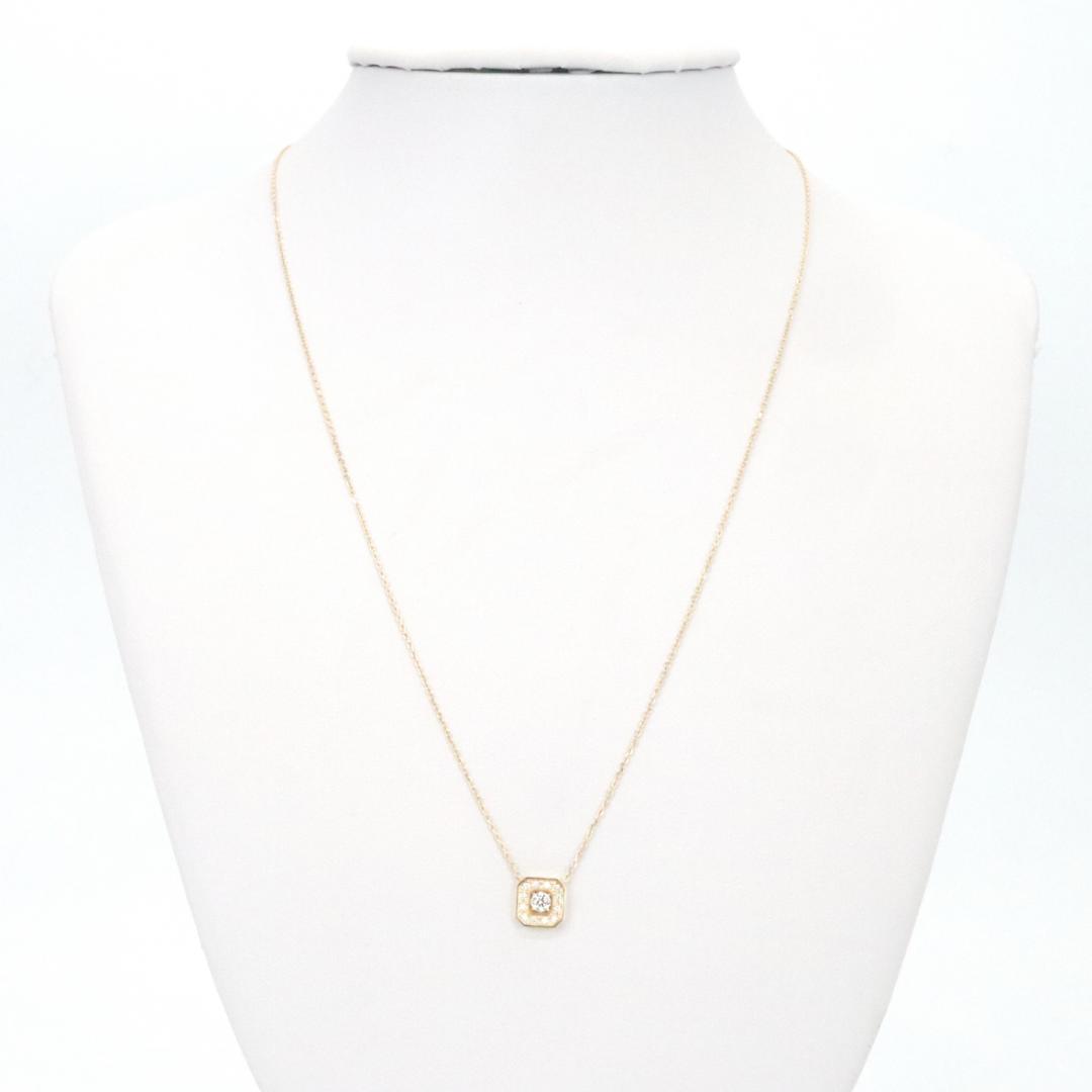 ヴァンドーム青山 K18 ダイヤ 0.06ct/0.092ct ネックレス