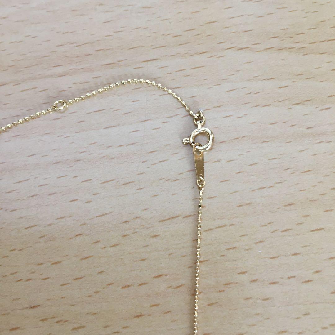 ダイヤモンドネックレス　K18YG 0.18ct