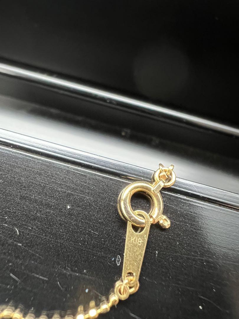 ダイヤモンドネックレス　K18YG 0.18ct