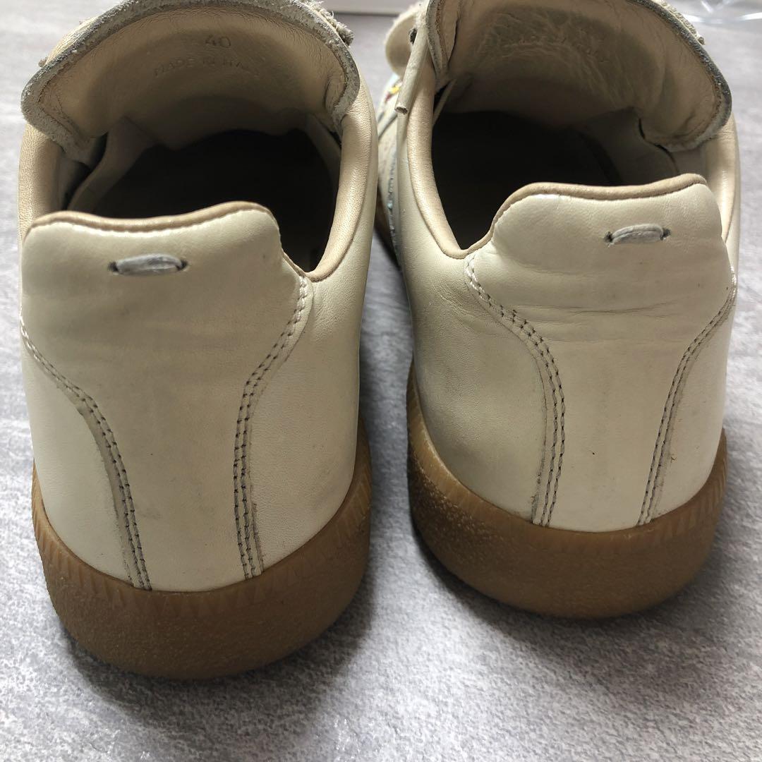 マルジェラ ペイントレプリカスニーカー ブラック Maison Margiela Paint Replica ローカットスニーカー