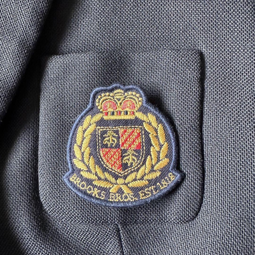 希少✨️美品 ブルックスブラザーズ ブレザー エンブレム刺繍 紺ブレ 金ボタン 希少 エンブレム刺繍 ブルックスブラザーズ 紺ブレ テーラード
