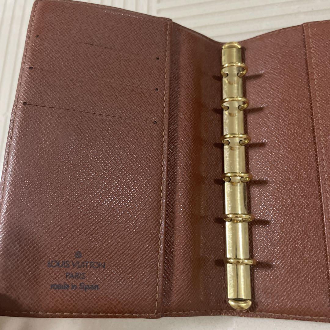 美品 ルイヴィトン Louis Vuitton アジェンダ 6穴PM 手帳カバー