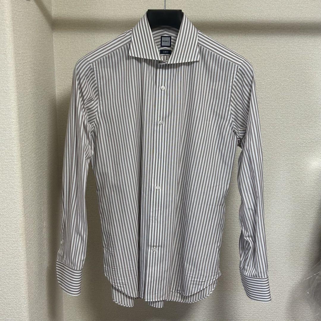 美品 BEAMS スリムフィット 長袖シャツ 15-40