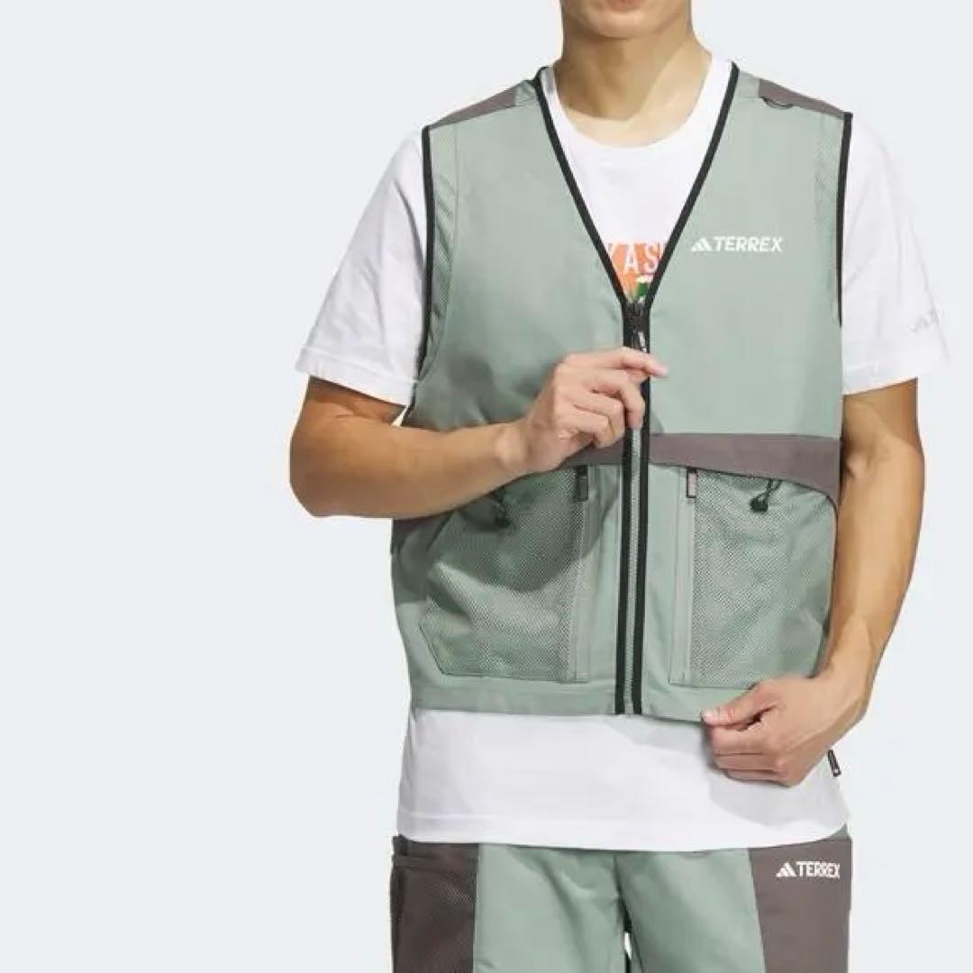 アディダス TERREX ユーティリティ ルッキング ベスト オリーブ LL・adidas