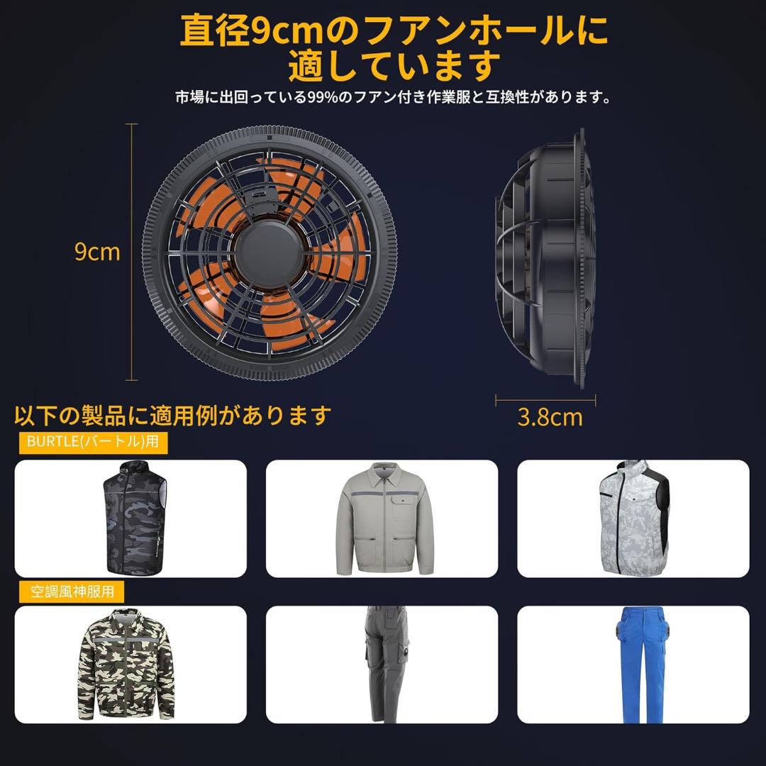 空調作業服 ファンバッテリーセット 43V超高出力 30000mAh 大容量