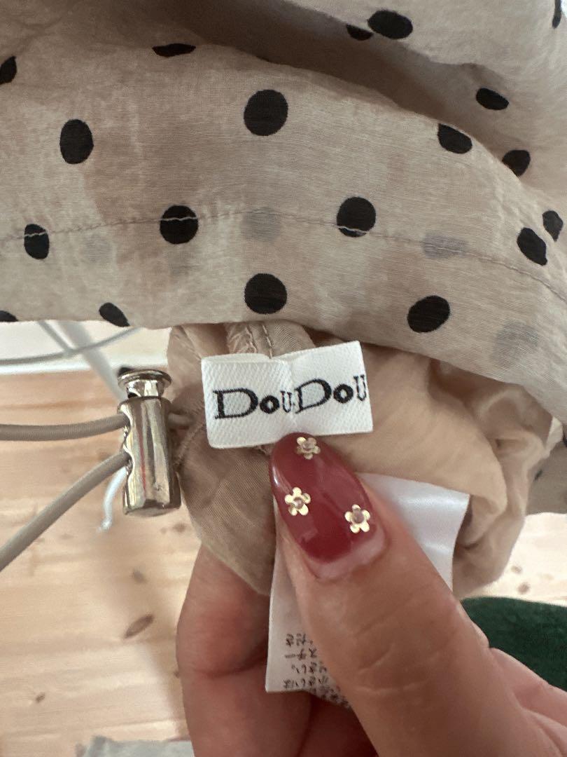 メーカー直売所 Doudou ベージュ・黒ドット メルカリ - 長袖シャツ トップス