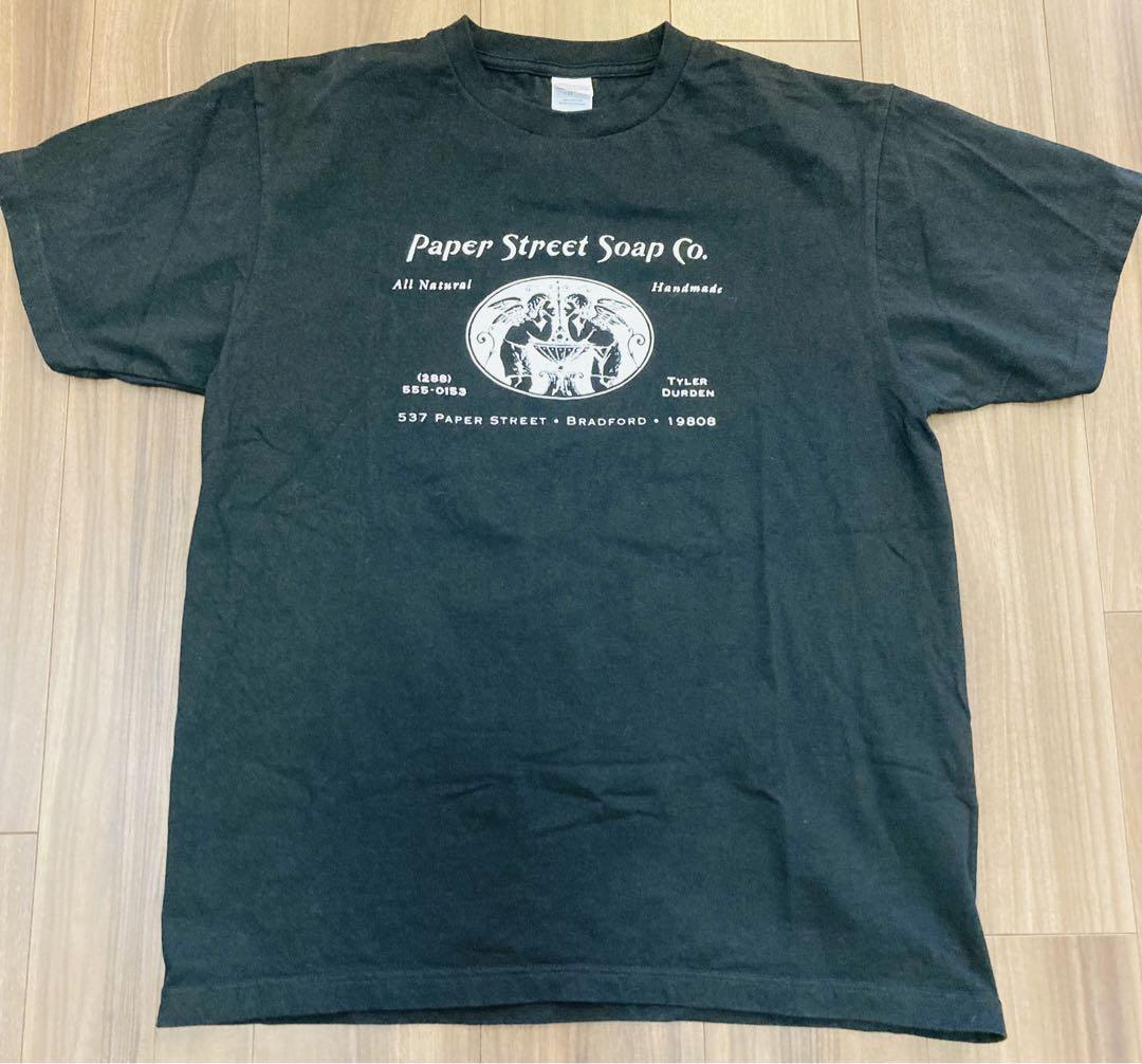 ファイト・クラブ Paper Street Soap Co. ブラックTシャツ