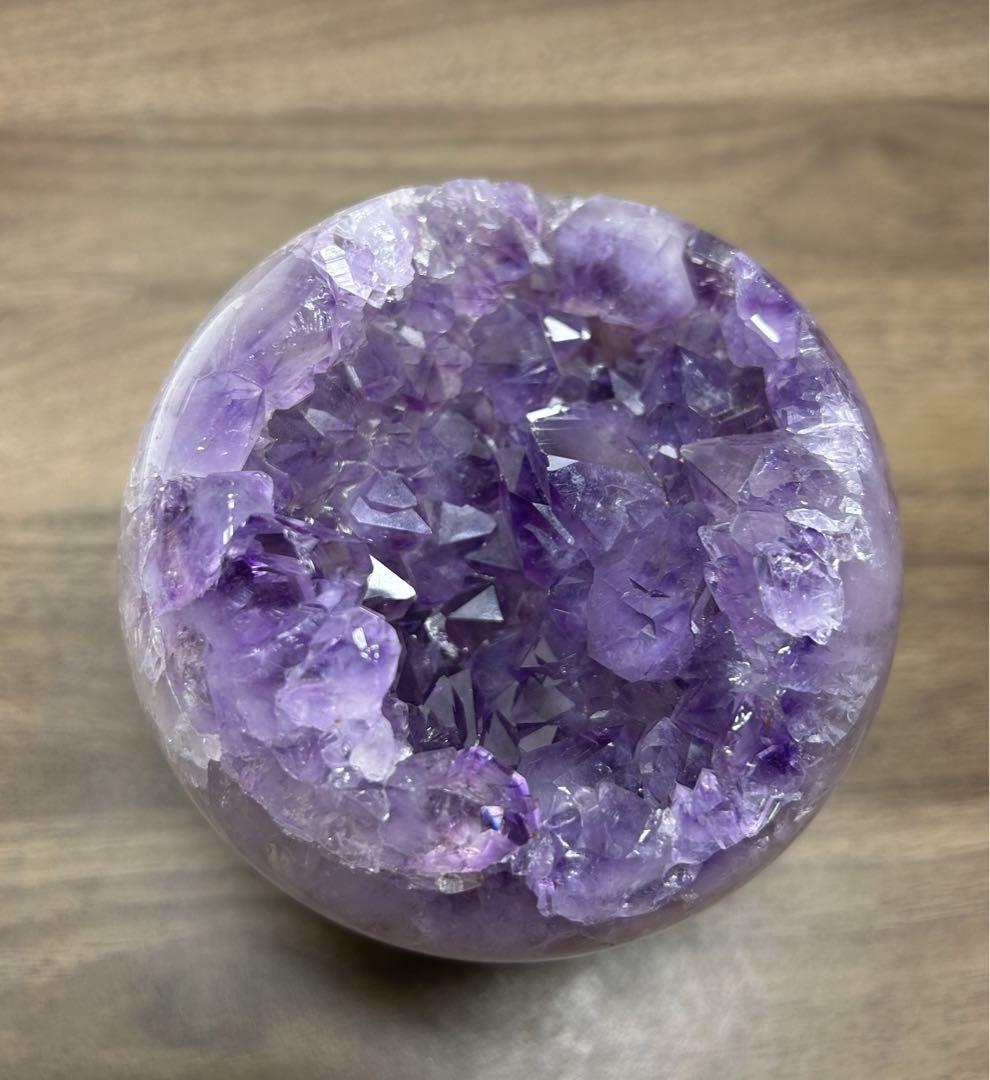超美品 高品質アメジスト 笑口天然石丸玉 パワーストーン 風水 超美品 高品質アメジスト 笑口天然石丸玉 パワーストーン 風水