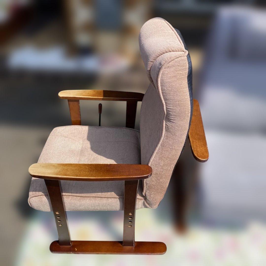 ベージュ布製1人掛けソファ リクライニング S ベージュ布製1人掛けソファ リクライニング S