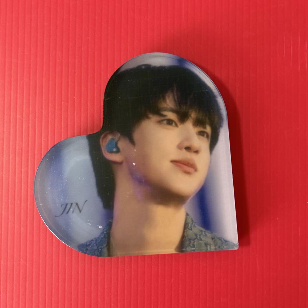 BTS JIN ハート型アクリルフォトブロック・キーホルダー BTS JIN ハート型アクリルフォトブロック➁ - メルカリ
